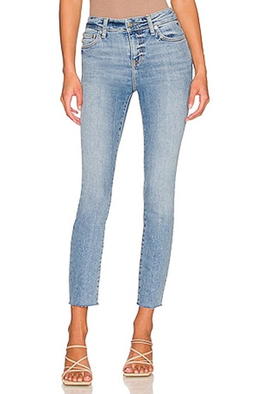 Lovers & Friends Ricky low rise stretch skinny jeans raw hem y2k Revolve 26